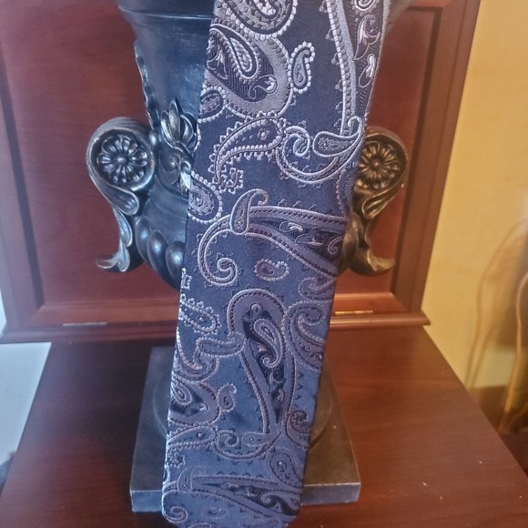 Black/Gray/Silver Tie by COVINGTON - Picture 1 of 1